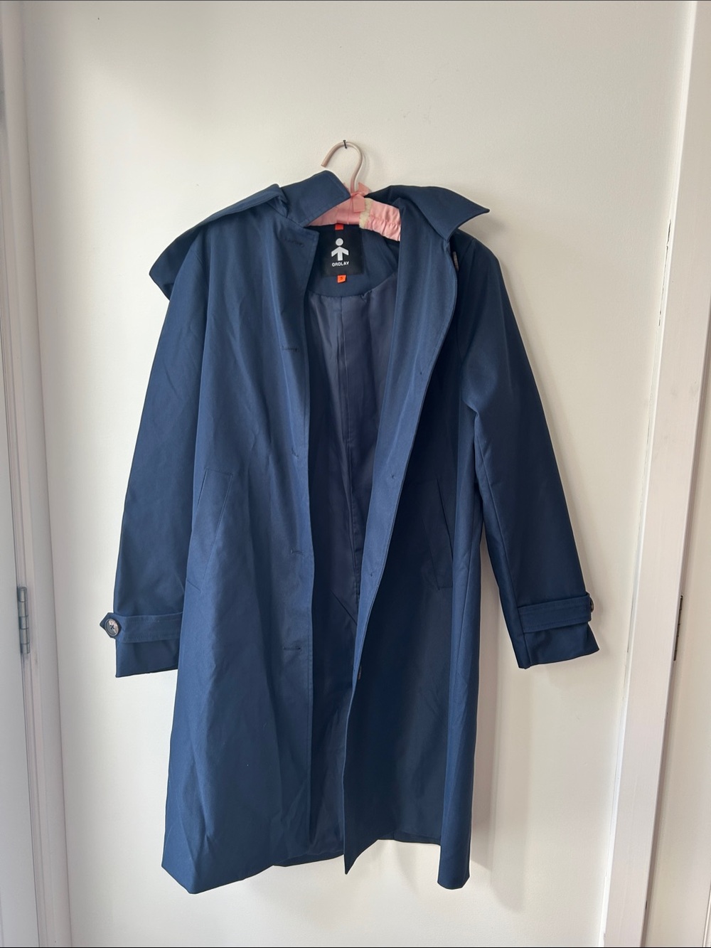 Classic Navy Trench Coat - Women's Stylish Outerwear